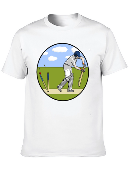 Cricket Player Graphic T-Shirt