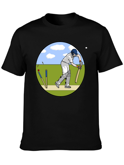 Cricket Player Graphic T-Shirt