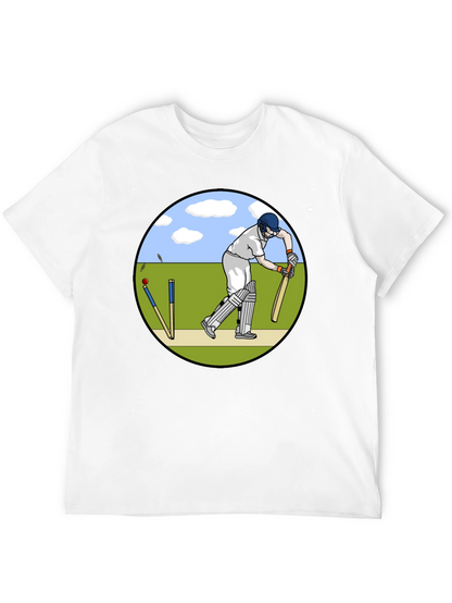 Cricket Player Graphic T-Shirt