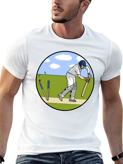 Cricket Player Graphic T-Shirt