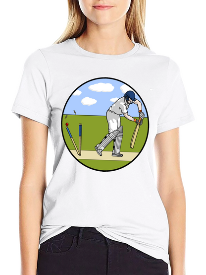 Cricket Player Graphic T-Shirt