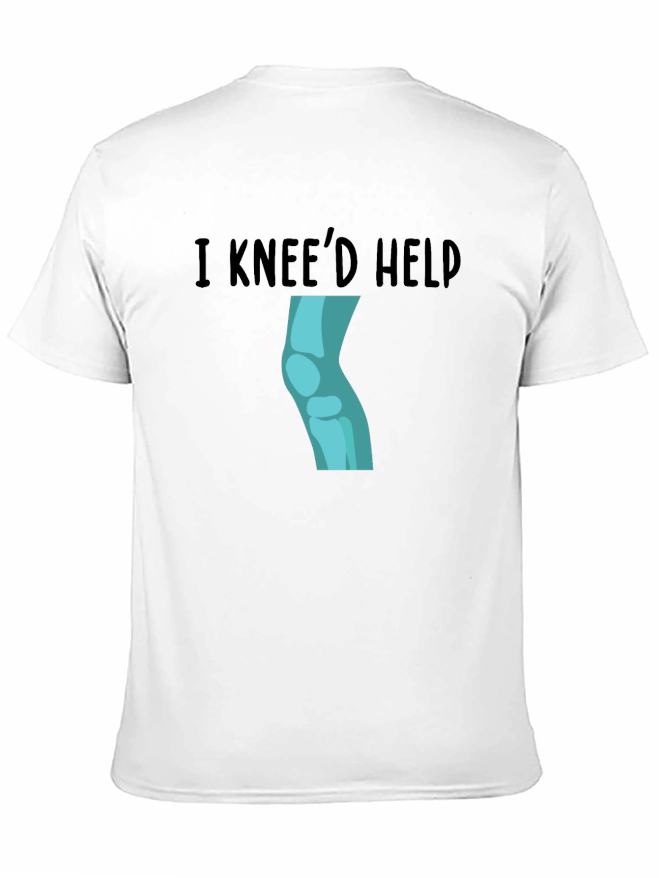 I Kneed Help Graphic Tee - Black Cotton T-Shirt