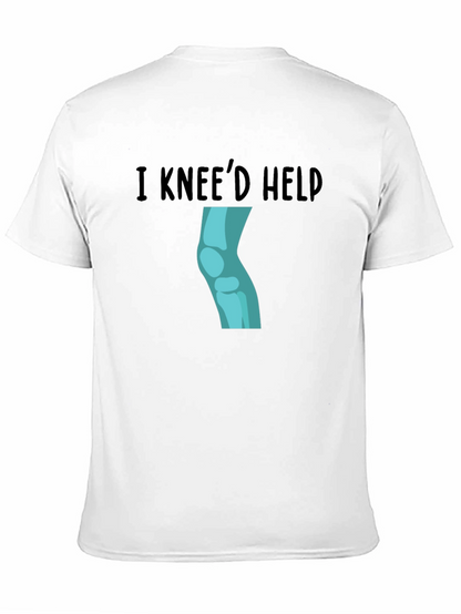 I Kneed Help Graphic Tee - Black Cotton T-Shirt