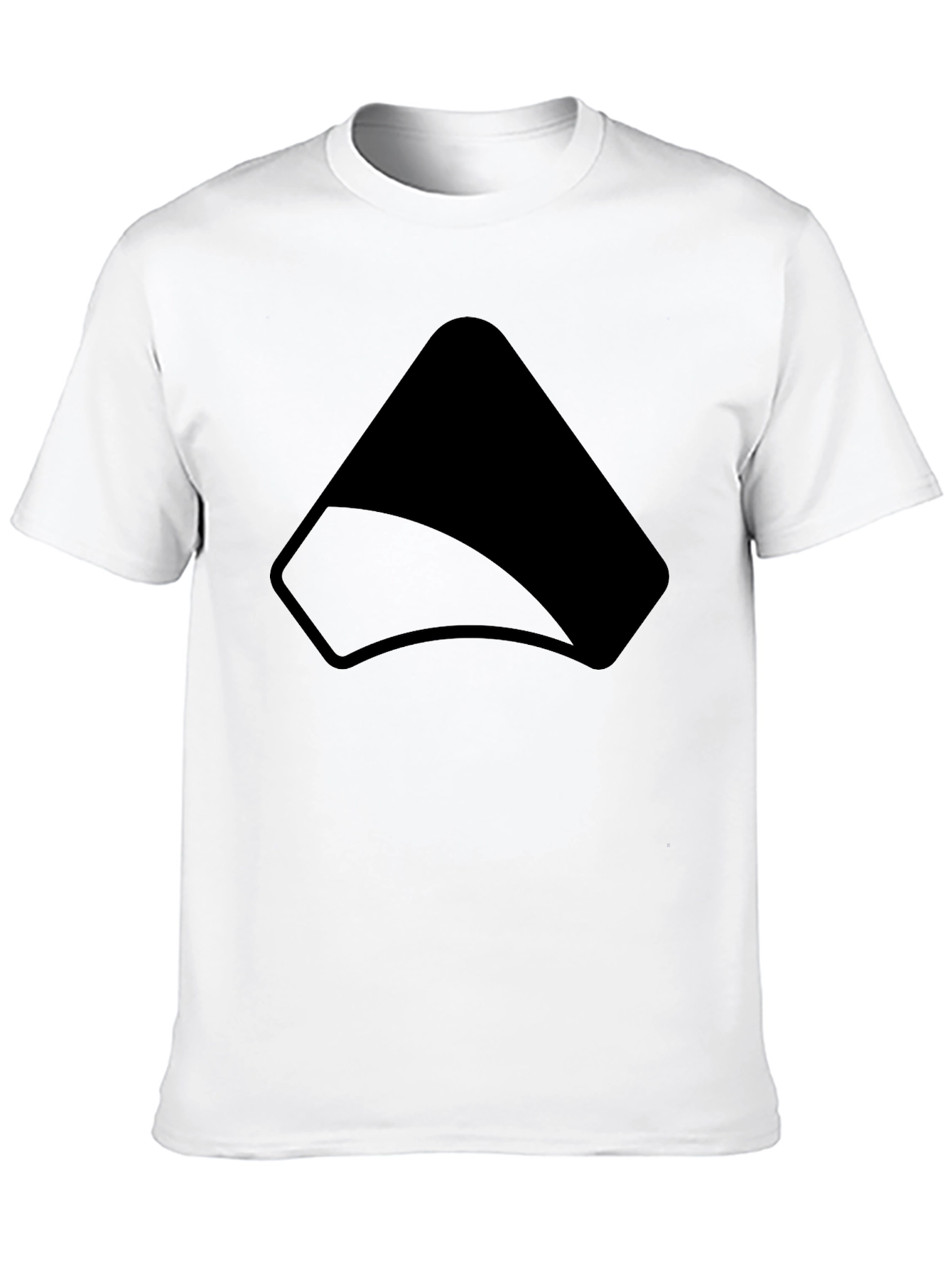 Modern Black Graphic Tee - Simple Style