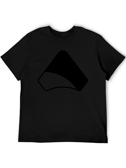 Modern Black Graphic Tee - Simple Style