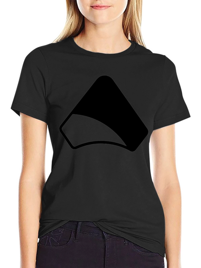 Modern Black Graphic Tee - Simple Style