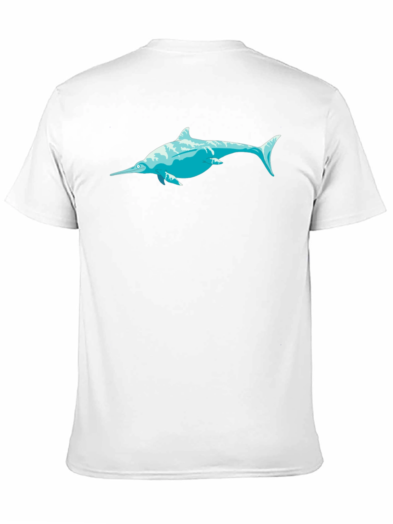 Swordfish Graphic Tee - Black Cotton T-Shirt