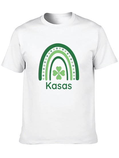 Kasa St. Patricks Day Shamrock Rainbow T-Shirt