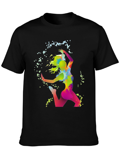 Vibrant Dance T-Shirt - Artistic Graphic Tee