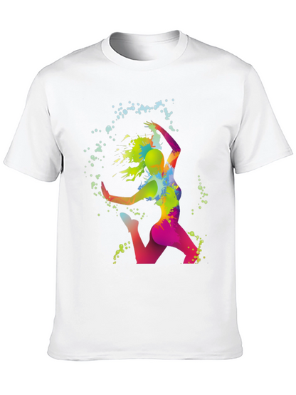 Vibrant Dance T-Shirt - Artistic Graphic Tee
