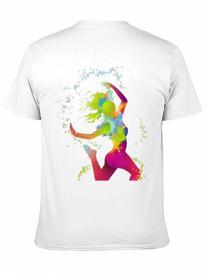 Vibrant Dance T-Shirt - Artistic Graphic Tee