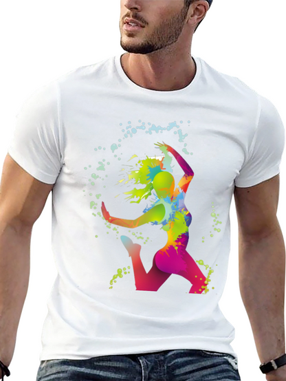 Vibrant Dance T-Shirt - Artistic Graphic Tee