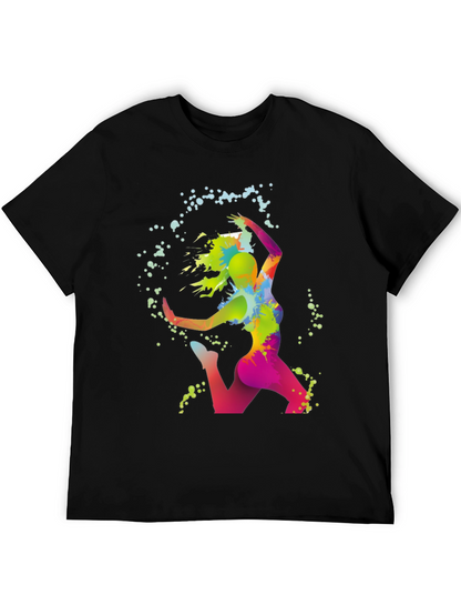 Vibrant Dance T-Shirt - Artistic Graphic Tee