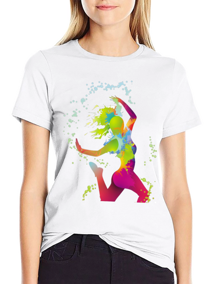 Vibrant Dance T-Shirt - Artistic Graphic Tee