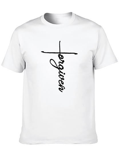 Forgiven Graphic Tee - Christian Cross T-Shirt