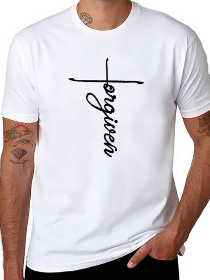 Forgiven Graphic Tee - Christian Cross T-Shirt