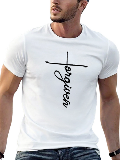 Forgiven Graphic Tee - Christian Cross T-Shirt