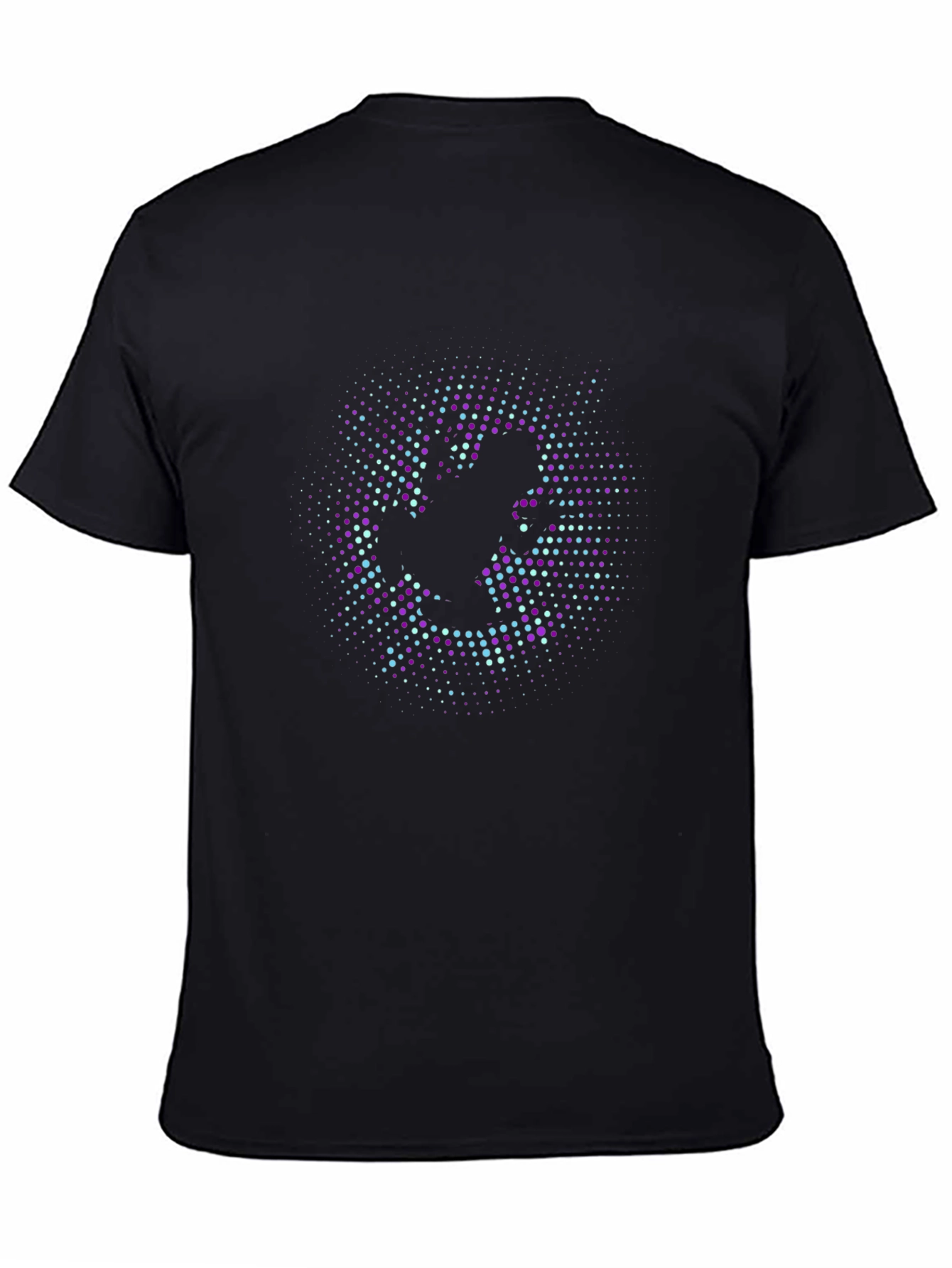Abstract Dot Graphic Print T-Shirt - Casual Comfort