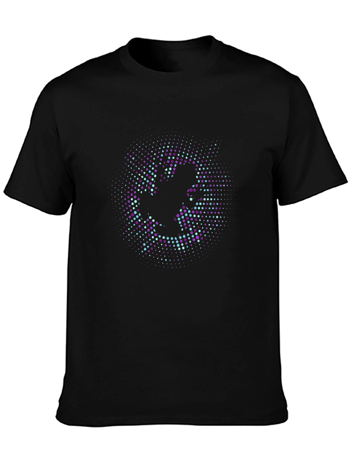 Abstract Dot Graphic Print T-Shirt - Casual Comfort