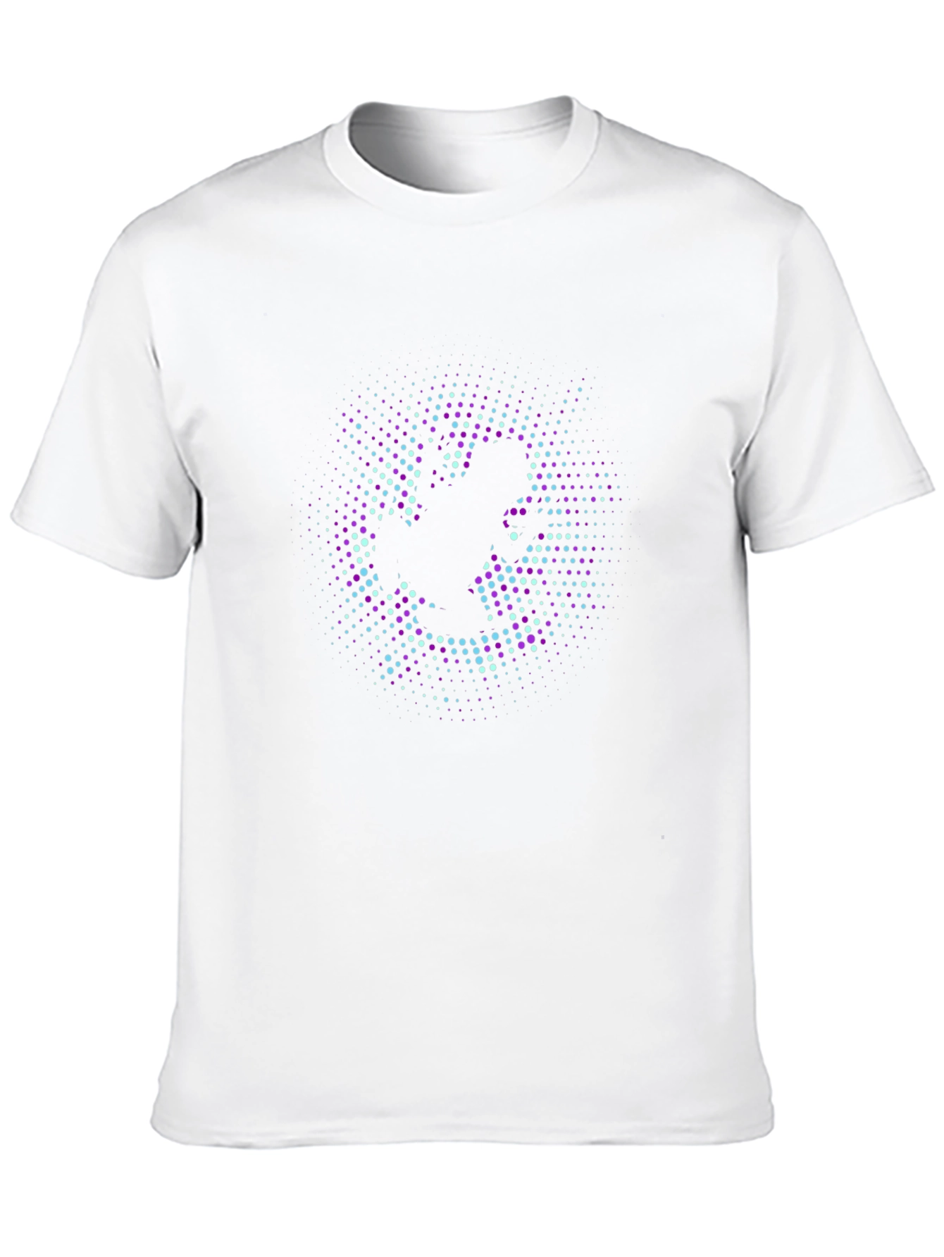 Abstract Dot Graphic Print T-Shirt - Casual Comfort