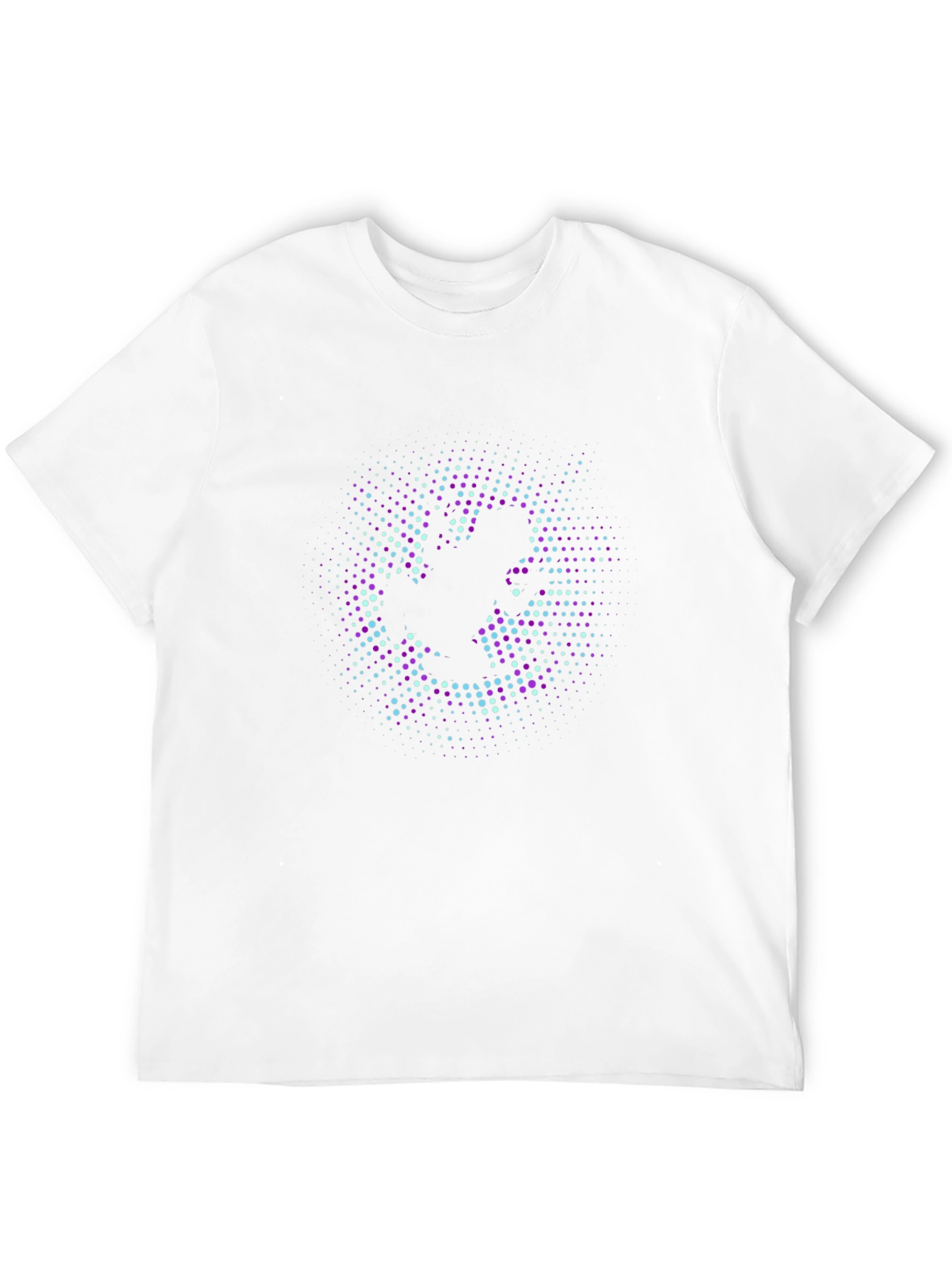 Abstract Dot Graphic Print T-Shirt - Casual Comfort