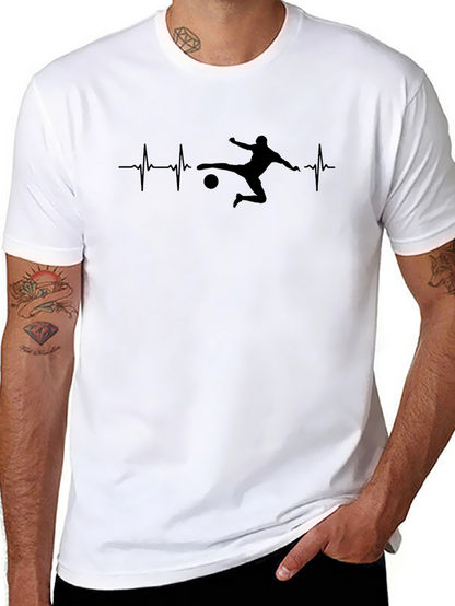 Soccer Heartbeat Graphic T-Shirt