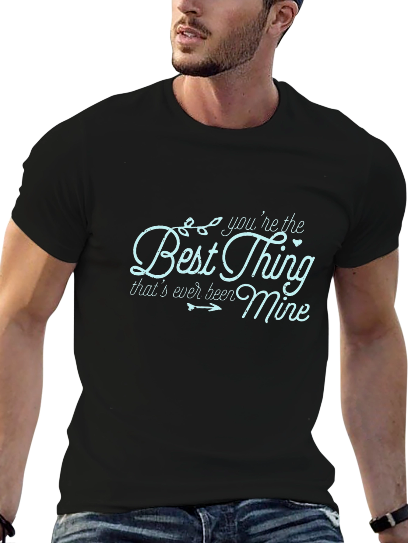 Best Thing Mine Graphic Tee - Stylish Black T-Shirt