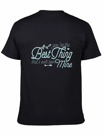 Best Thing Mine Graphic Tee - Stylish Black T-Shirt