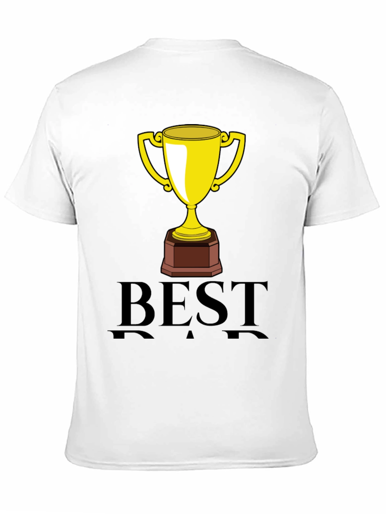 Best Dad Trophy Graphic Tee - Black