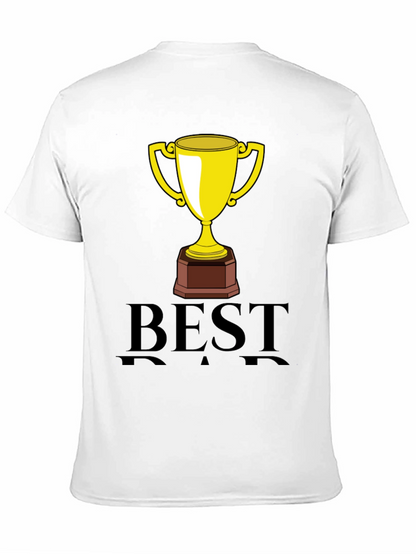 Best Dad Trophy Graphic Tee - Black