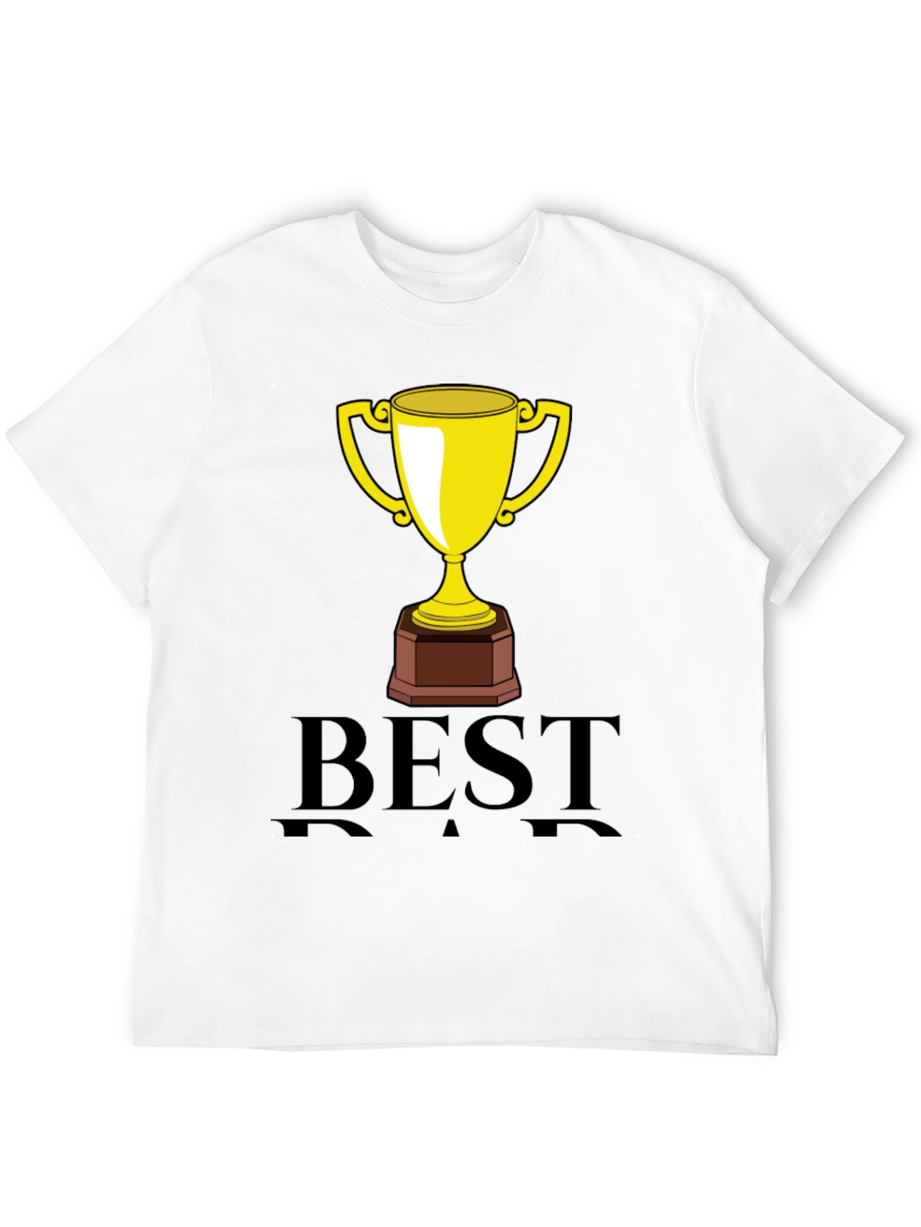 Best Dad Trophy Graphic Tee - Black