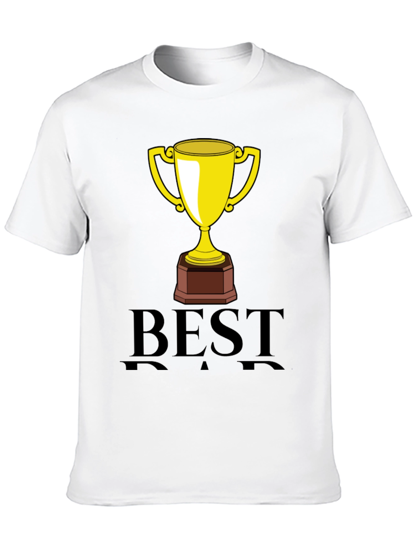 Best Dad Trophy Graphic Tee - Black