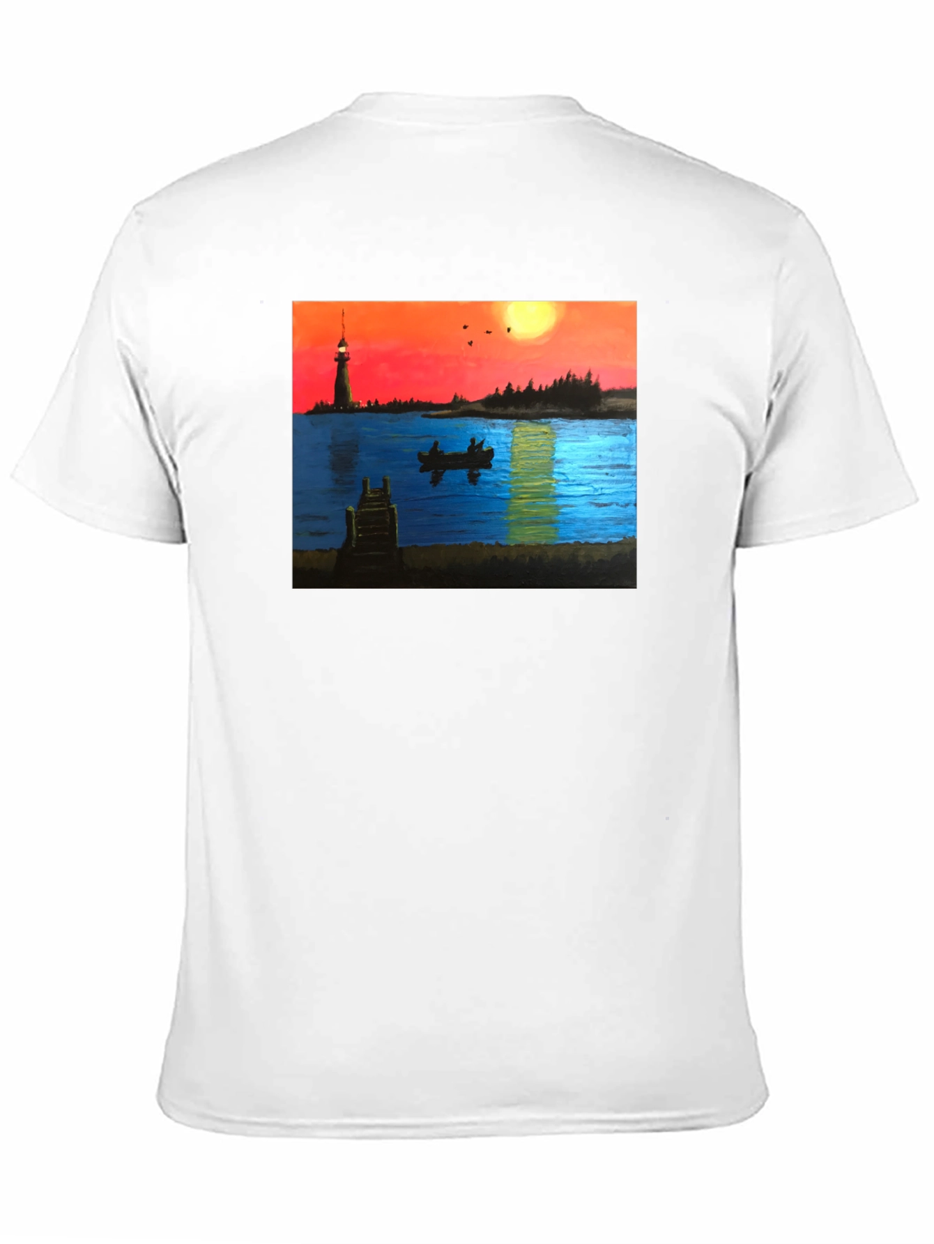 Lighthouse Lake Sunset T-Shirt