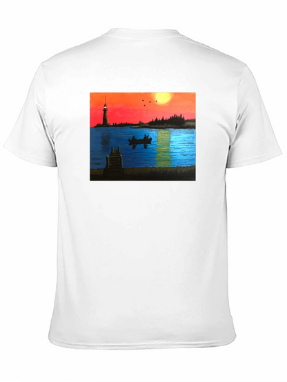 Lighthouse Lake Sunset T-Shirt