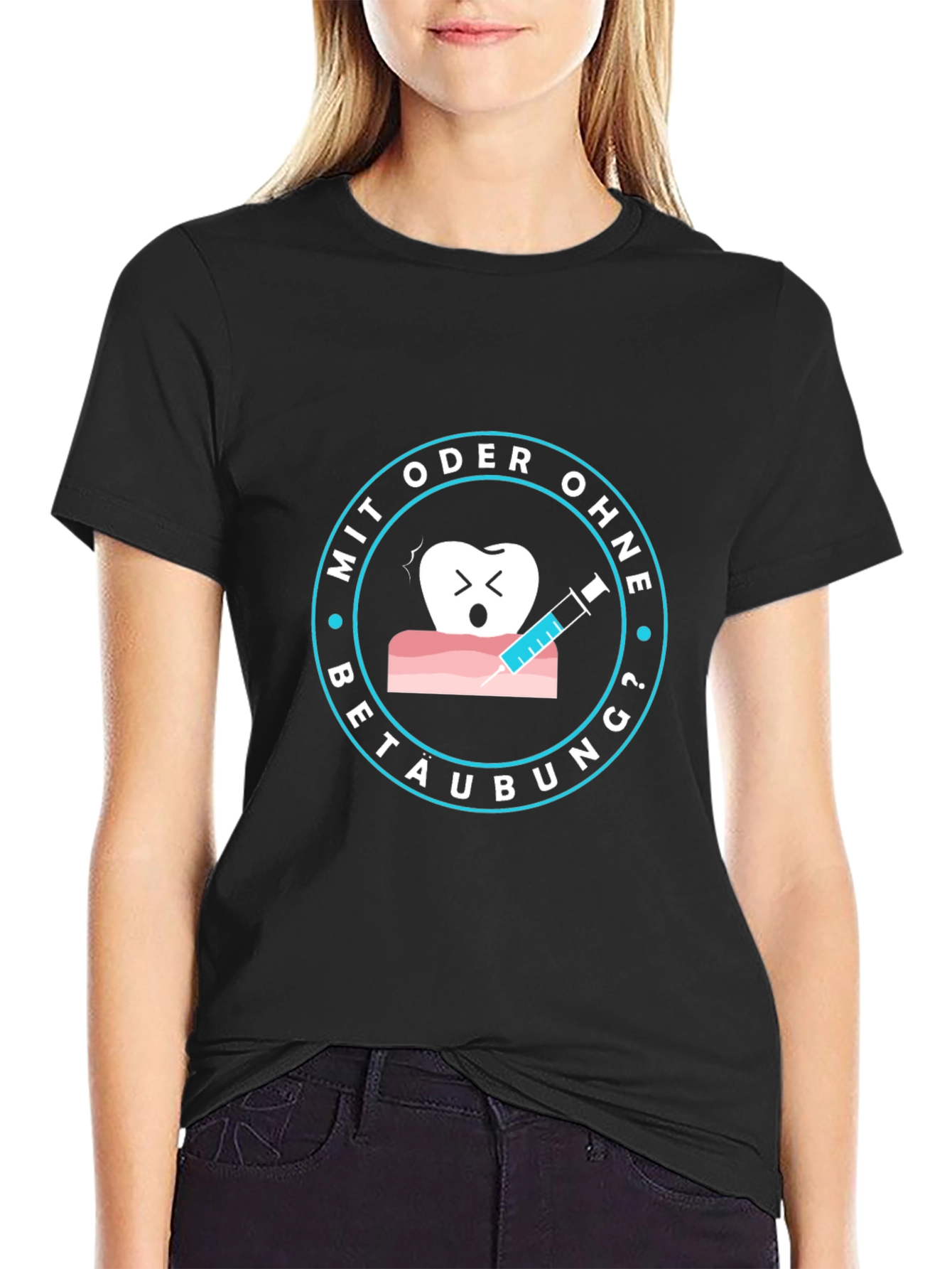 Dental Tee: Mit Oder Ohne Betaubung? T-Shirt