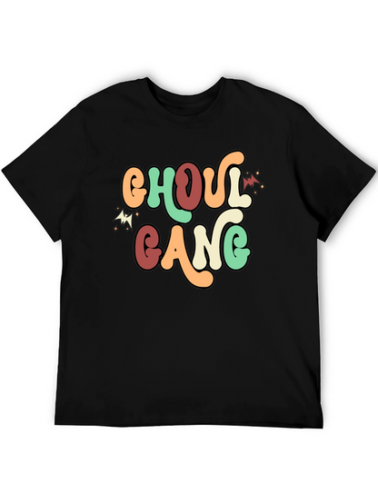 Ghoul Gang Retro Graphic Tee - Halloween Fun