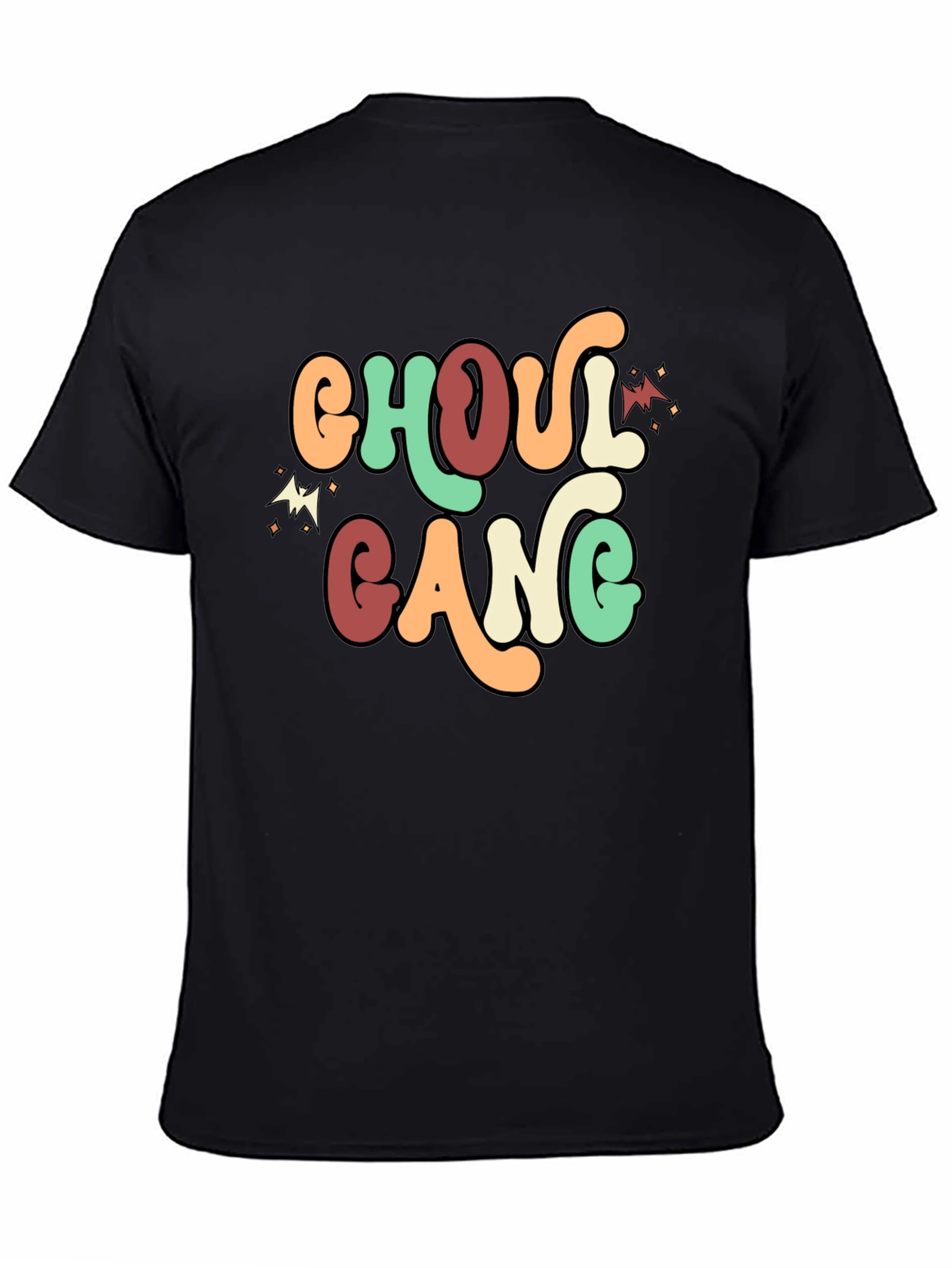 Ghoul Gang Retro Graphic Tee - Halloween Fun