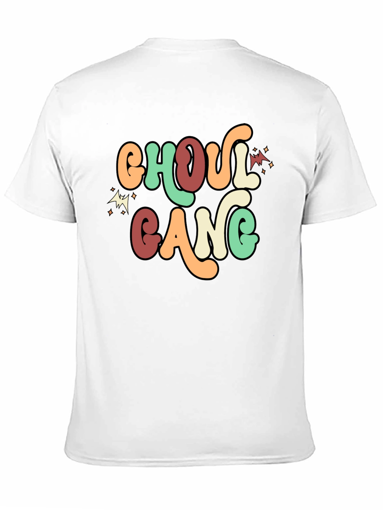 Ghoul Gang Retro Graphic Tee - Halloween Fun