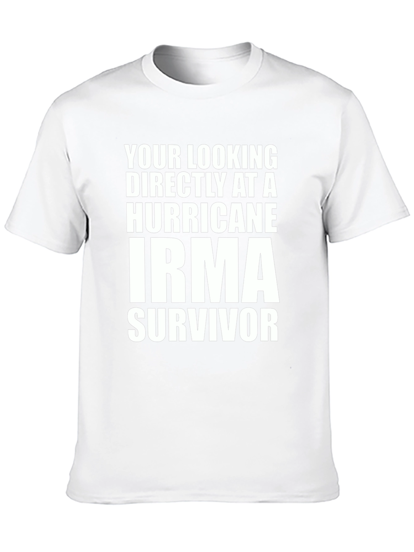 Hurricane Irma Survivor T-Shirt - Bold Statement Tee