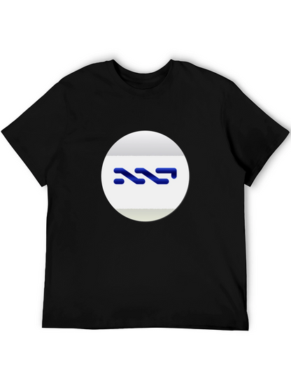 Modern Black Tee with Abstract Logo