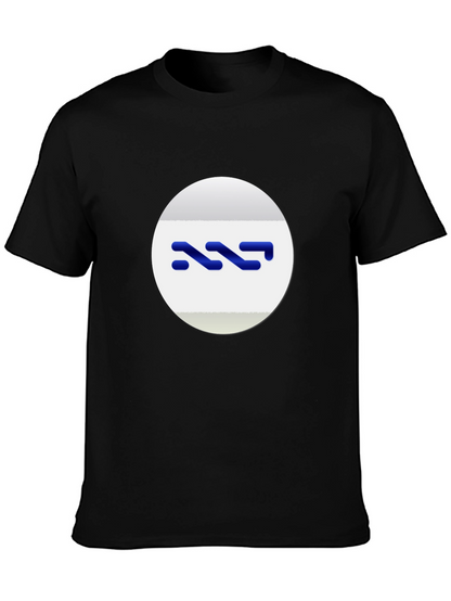 Modern Black Tee with Abstract Logo