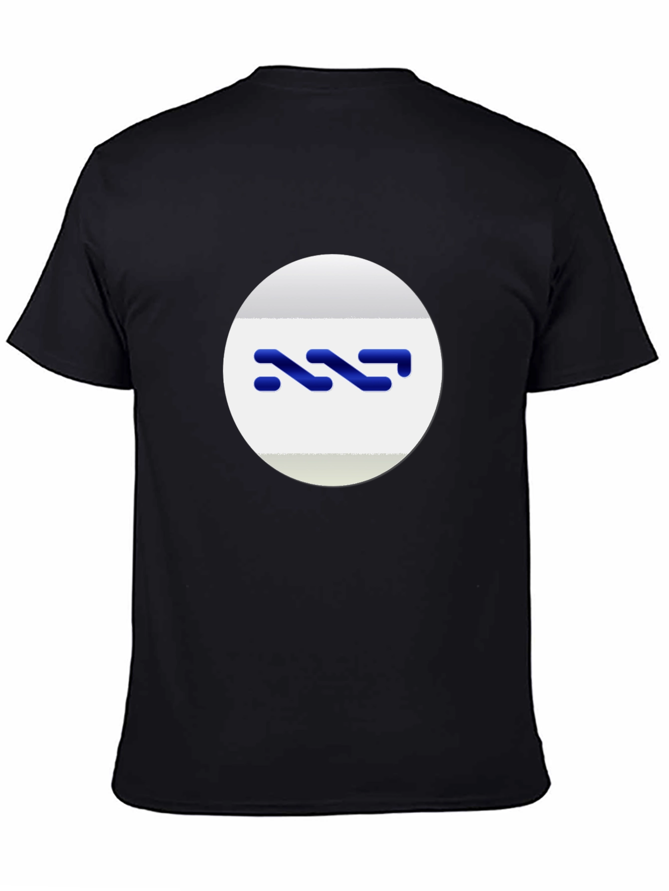 Modern Black Tee with Abstract Logo