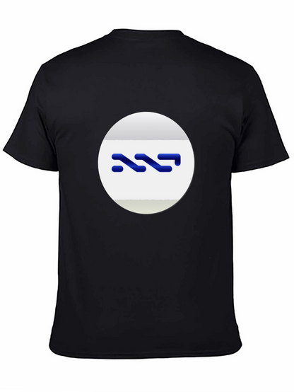 Modern Black Tee with Abstract Logo