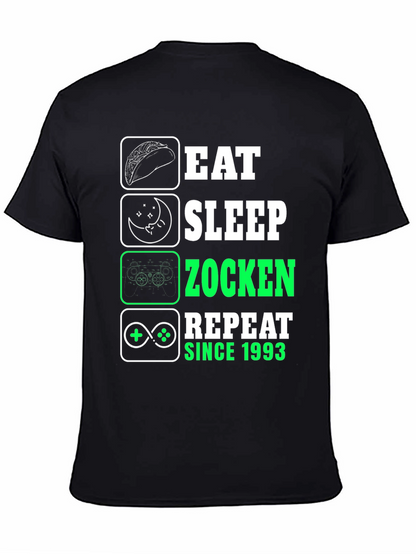 Eat Sleep Zocken Repeat Since 1993 T-Shirt