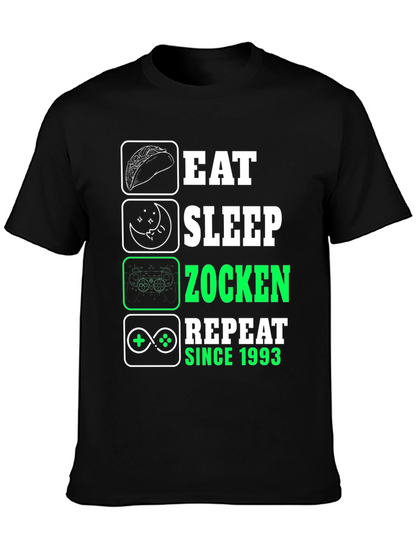 Eat Sleep Zocken Repeat Since 1993 T-Shirt