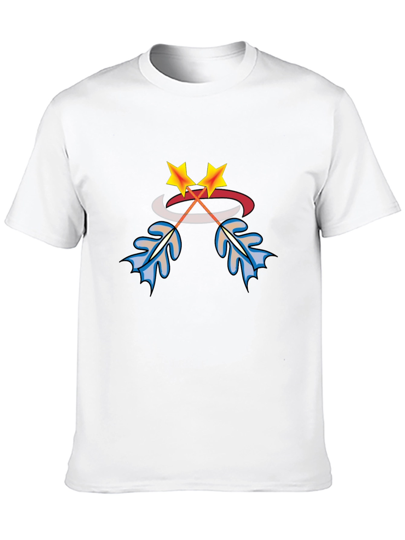 Stylized Crossed Arrows Graphic Tee - Black