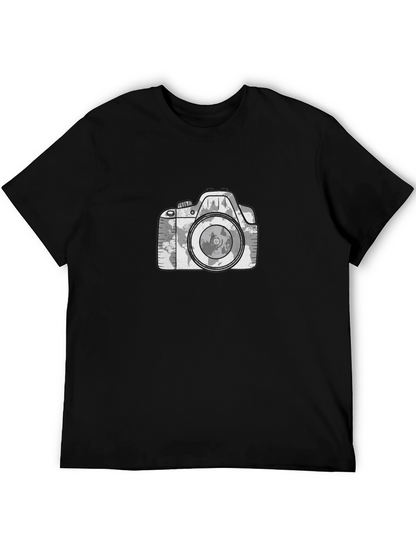 World Map Camera Graphic Tee