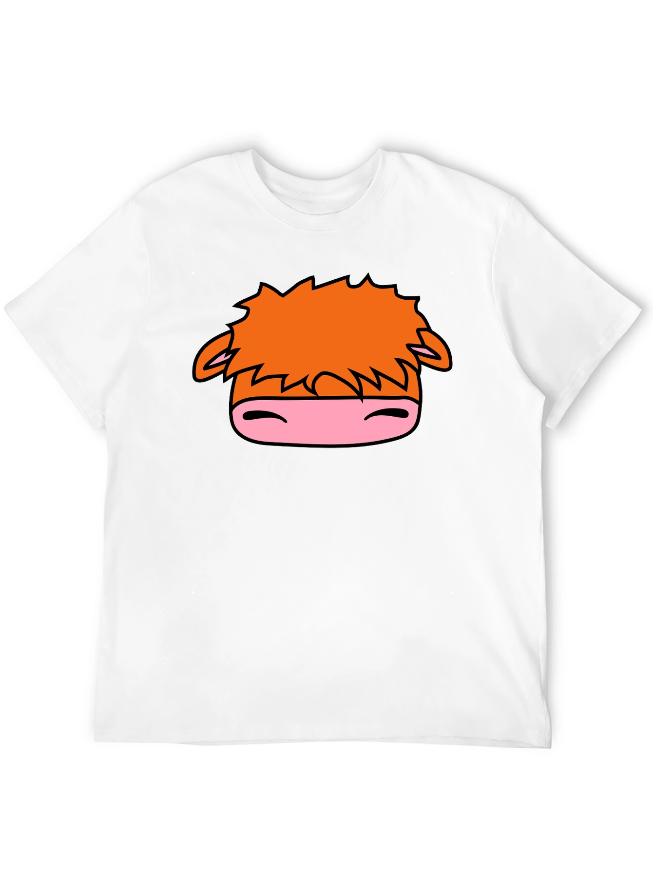 Cartoon Horse Graphic Black T-Shirt