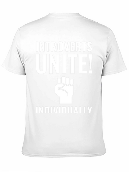 Introverts Unite! Black Graphic Tee