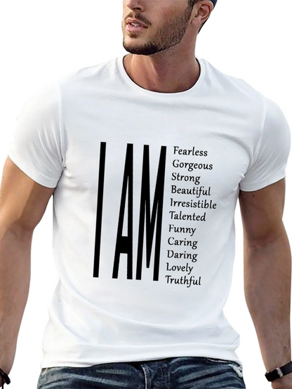 I AM Positive Affirmation T-Shirt - Black
